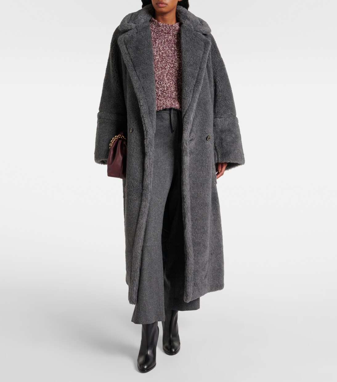 Abrigo cruzado Kadiak de teddy | Max Mara