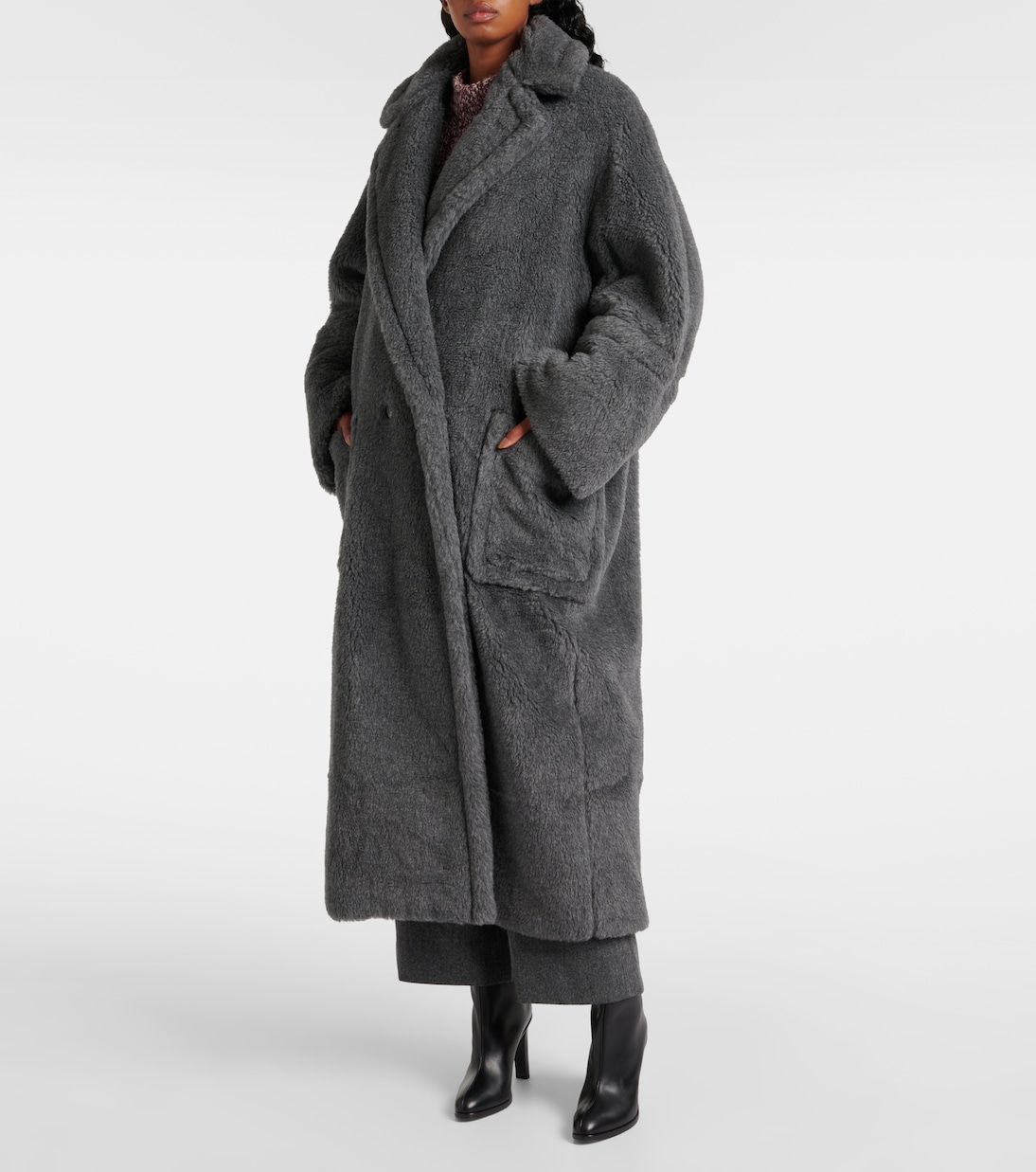 Abrigo cruzado Kadiak de teddy | Max Mara