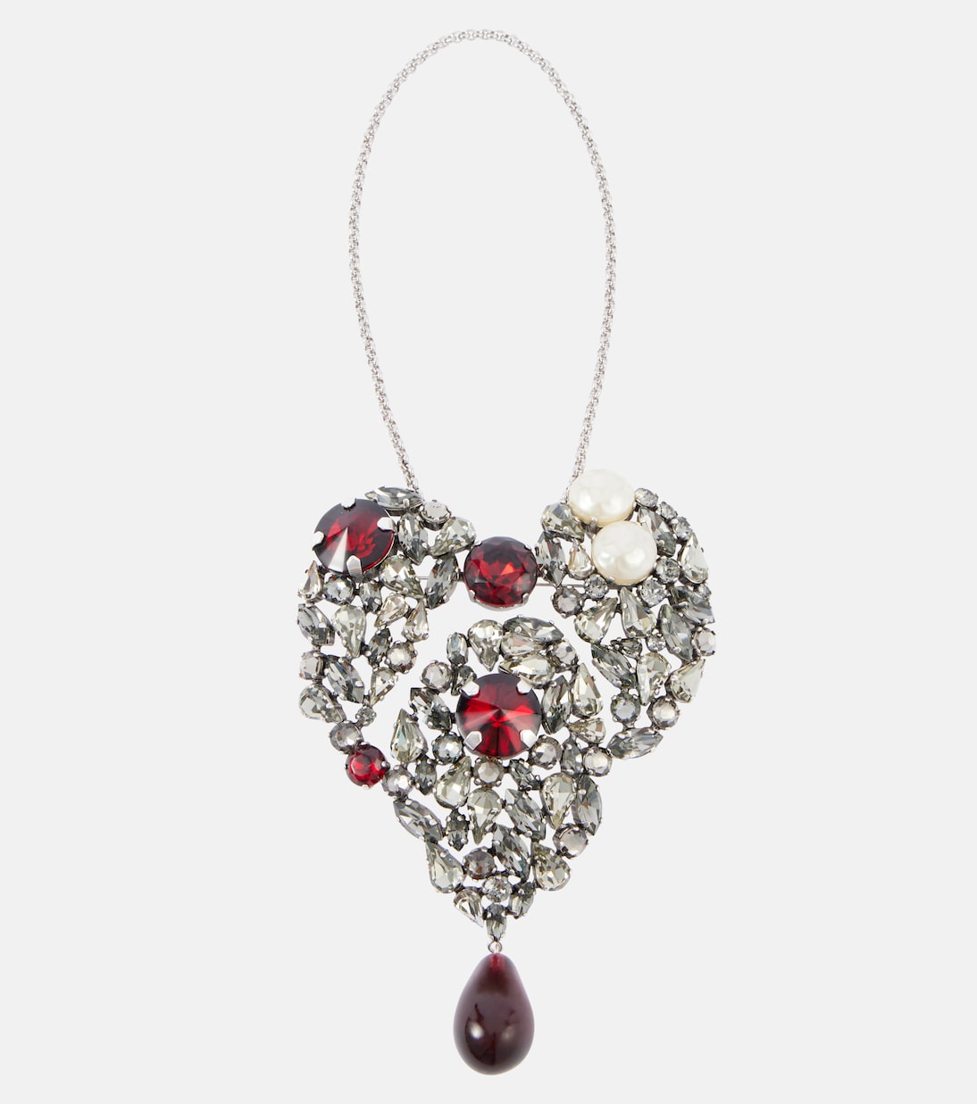 Collana con pendente e cristalli | Saint Laurent