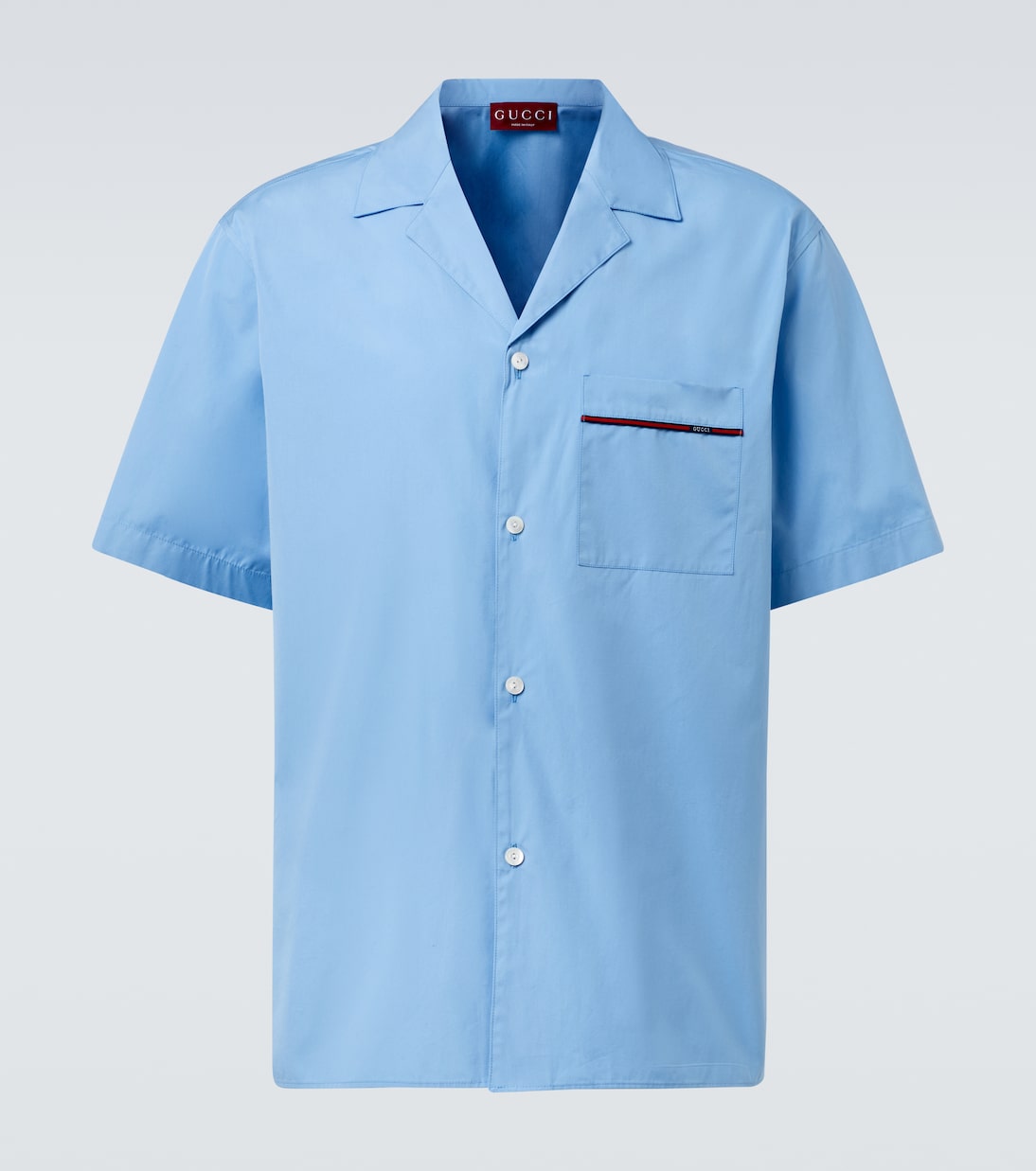 Hemd Web Stripe aus Baumwollpopeline | Gucci