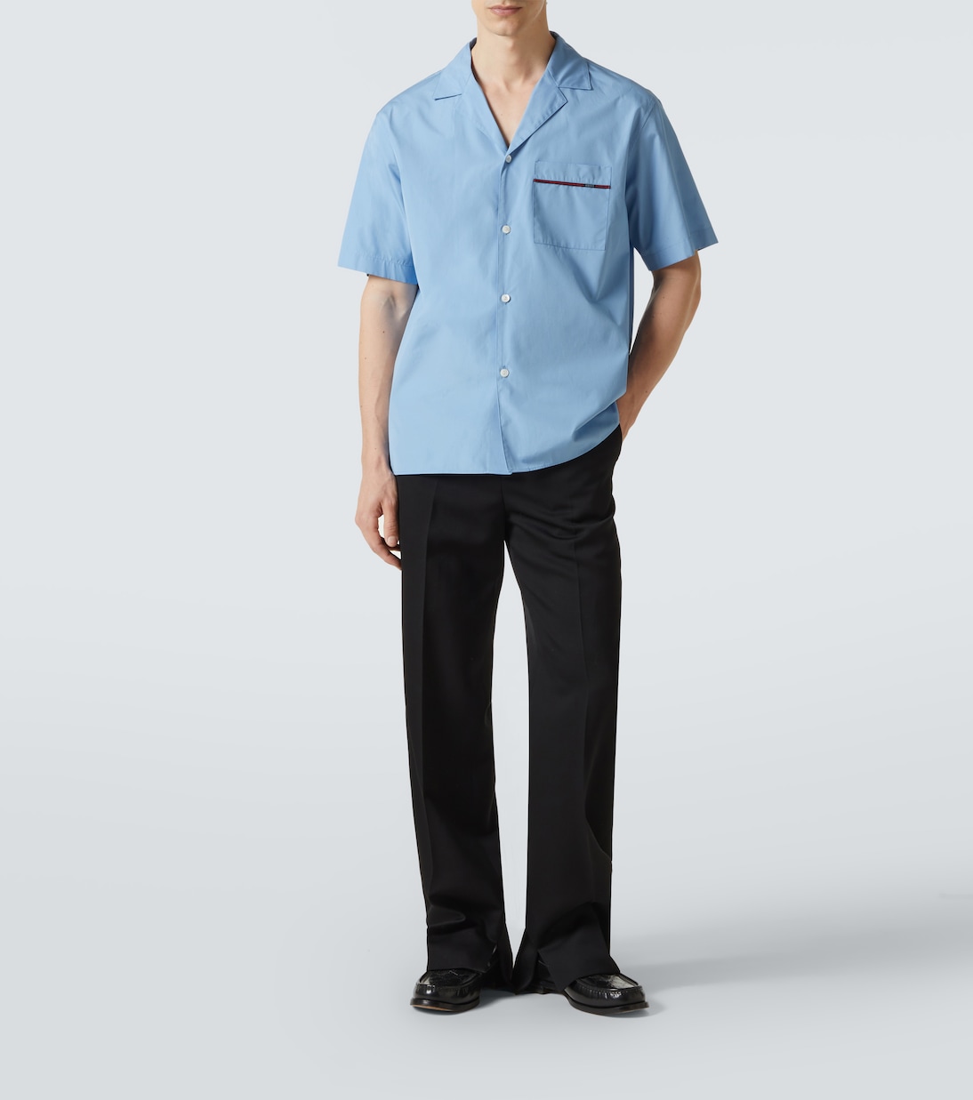 Hemd Web Stripe aus Baumwollpopeline | Gucci