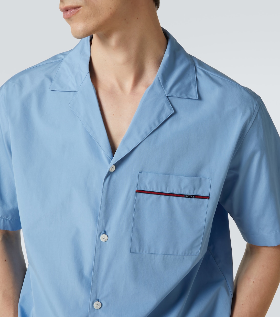 Hemd Web Stripe aus Baumwollpopeline | Gucci