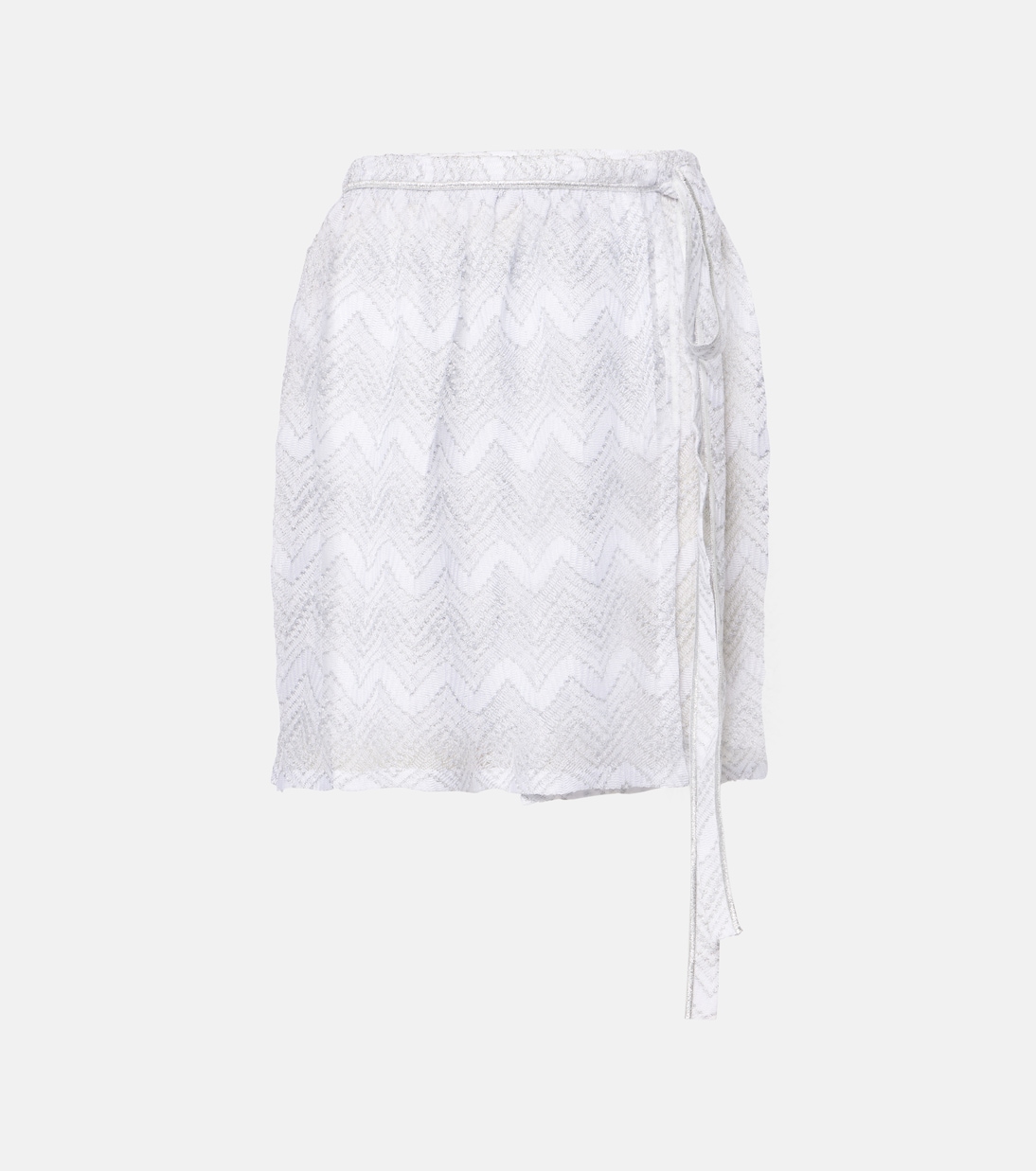 Falda envolvente de lamé en zigzag | Missoni