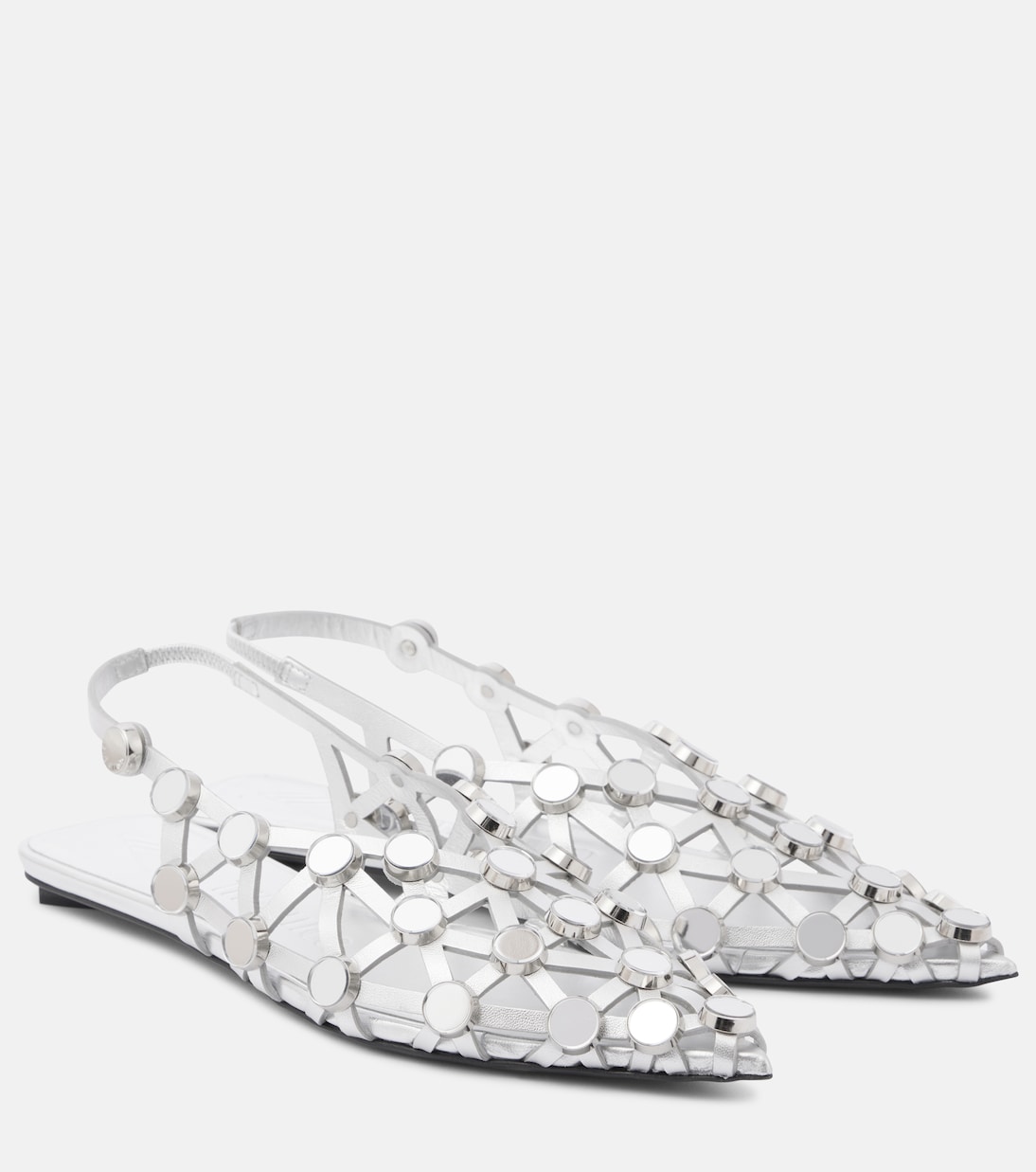 Ballerine Grid in pelle | The Attico