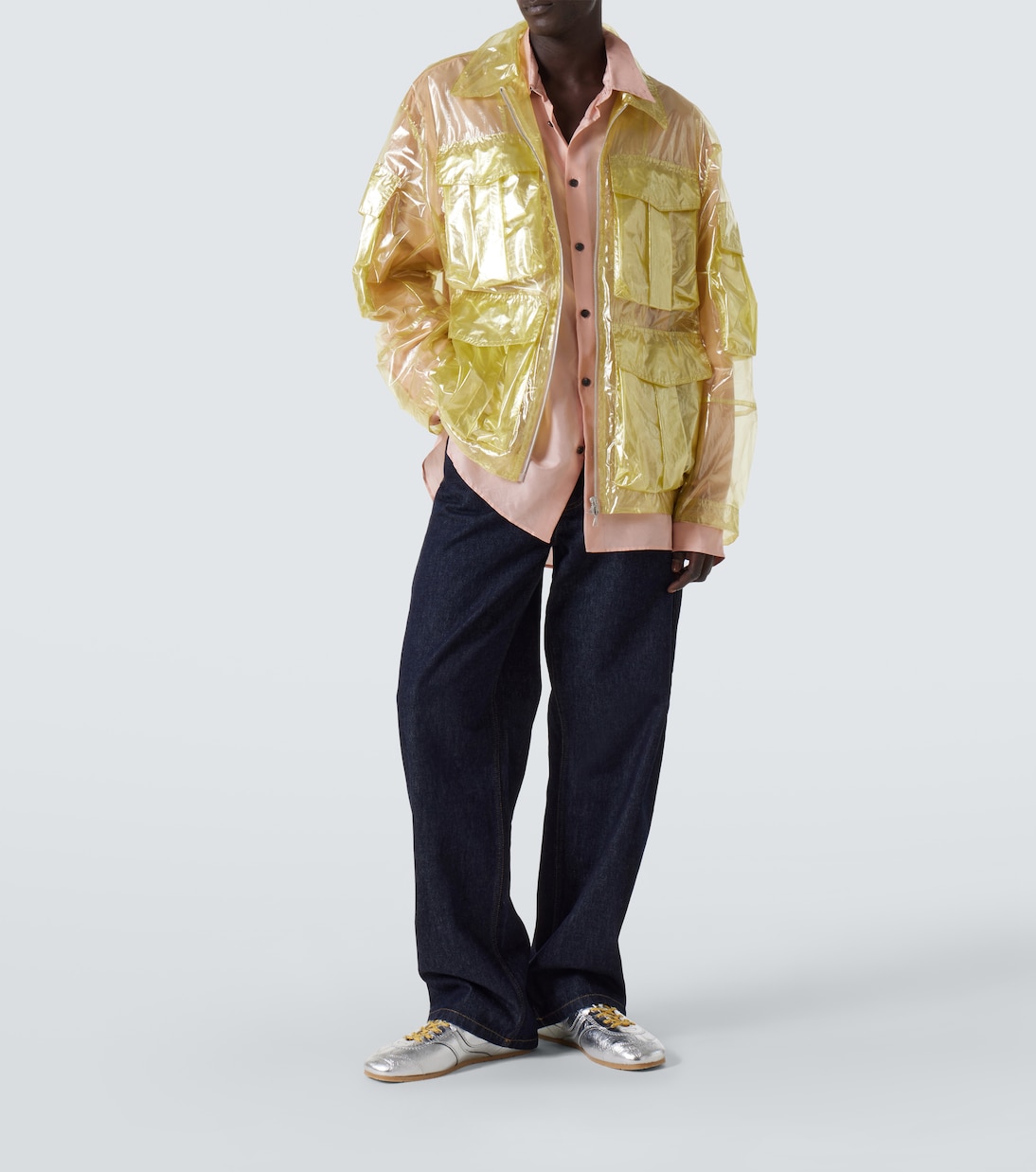 Sneakers in pelle metallizzata | Dries Van Noten