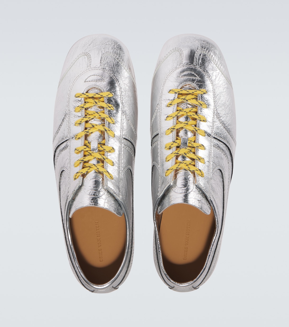 Sneakers in pelle metallizzata | Dries Van Noten