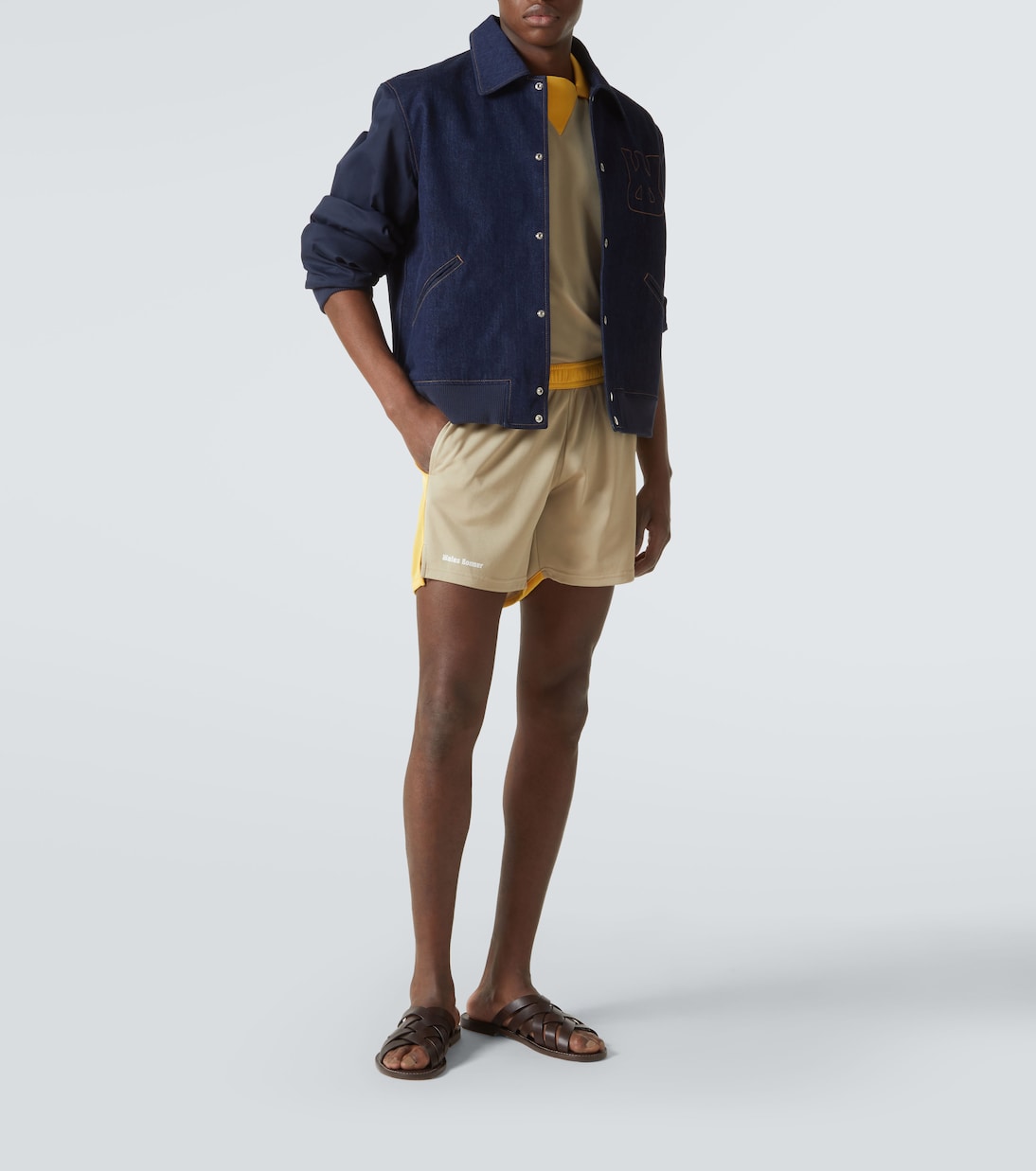 Shorts color-block con logo | Wales Bonner