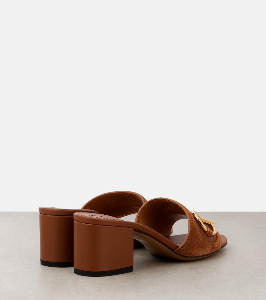 Mules Horsebit en daim et cuir | Gucci
