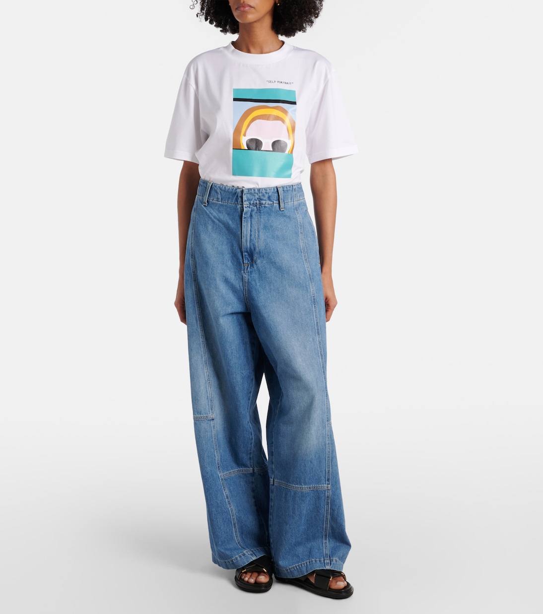 Jean ample à taille haute | Plan C