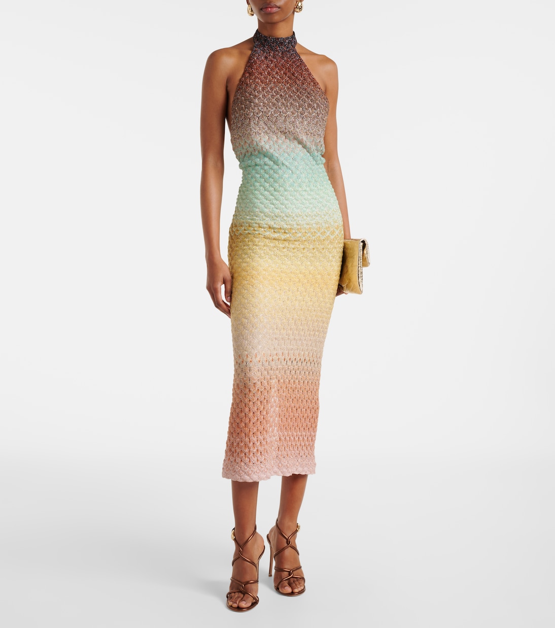 Abito midi con scollo all’americana | Missoni