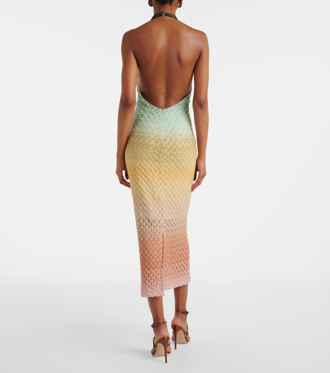 Abito midi con scollo all’americana | Missoni