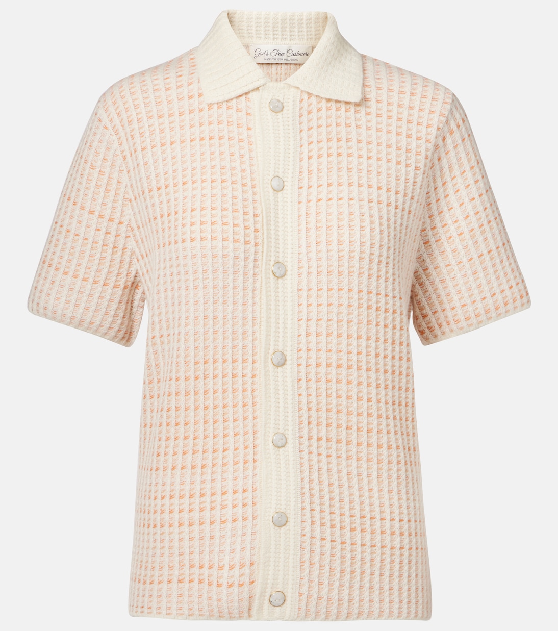 Camisa acanalada Noble de cachemir | God's True Cashmere