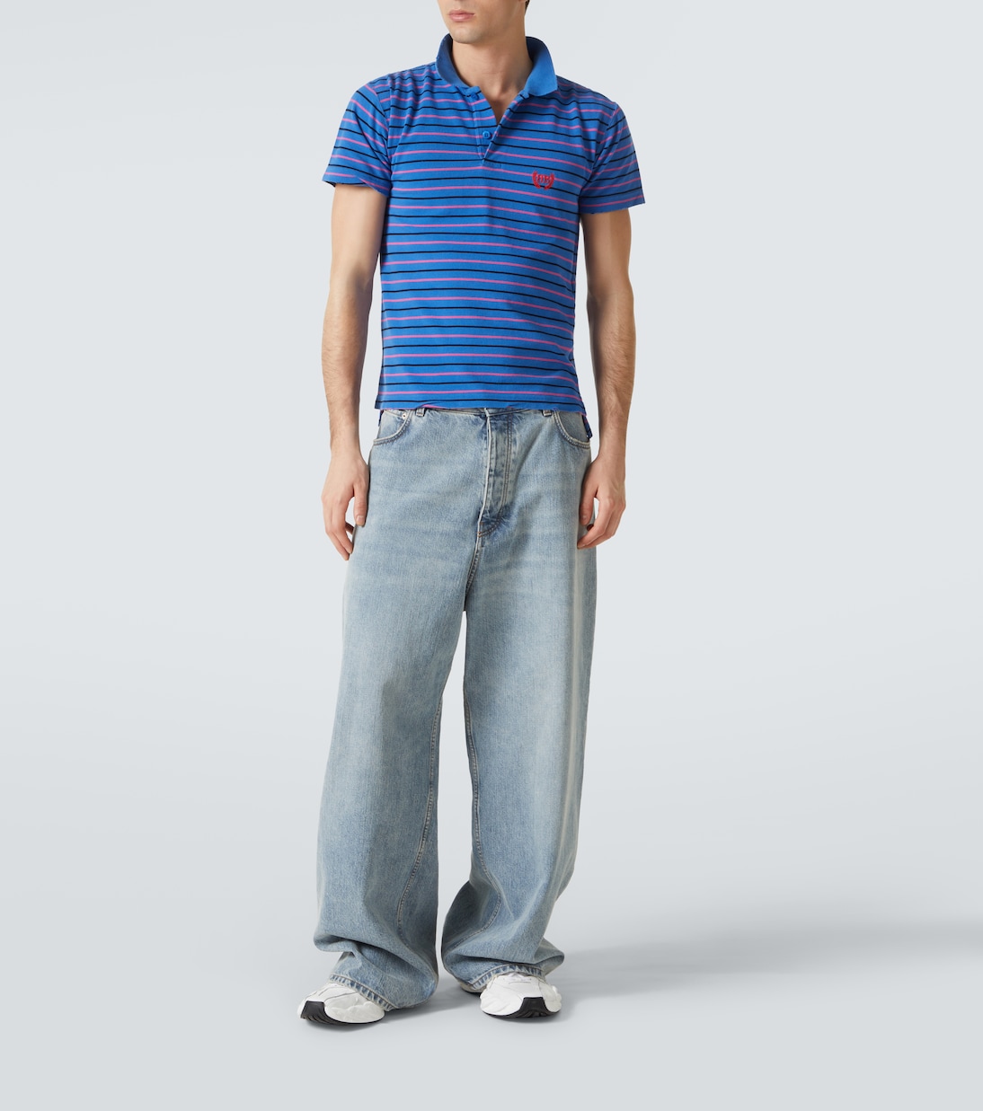 Polo Laurel Classic in cotone piqué | Balenciaga