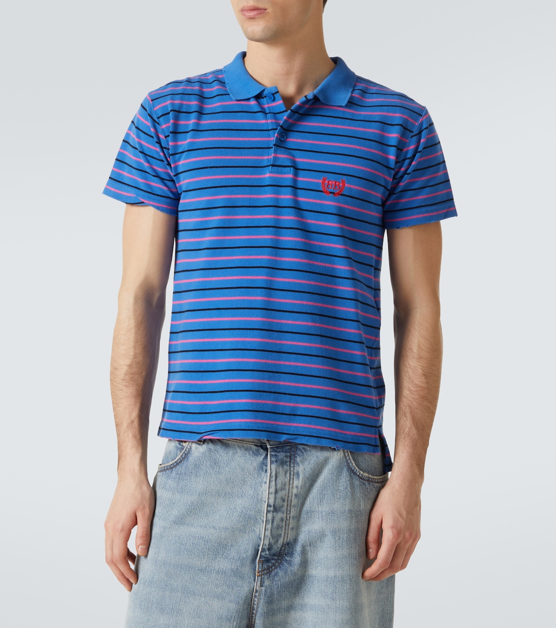 Polo Laurel Classic in cotone piqué | Balenciaga