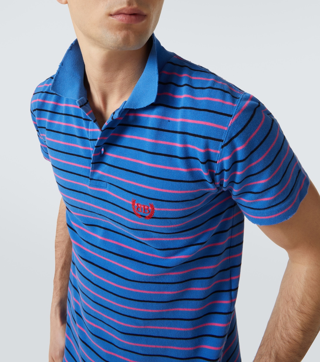 Polo Laurel Classic in cotone piqué | Balenciaga