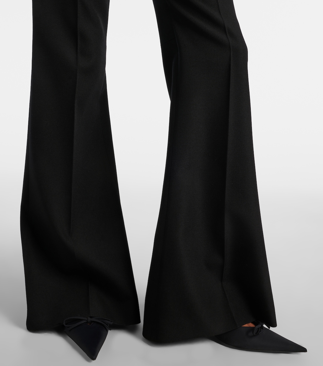 High-rise wool flared pants | Balenciaga