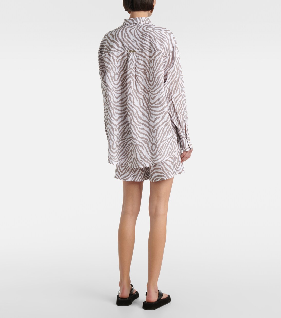 Camicia in lino con stampa zebrata | Heidi Klein