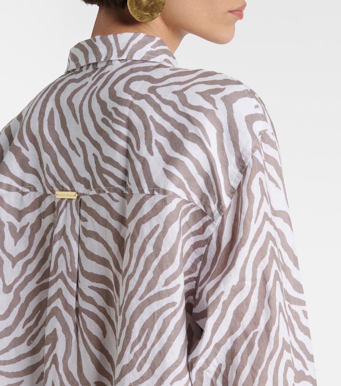 Camicia in lino con stampa zebrata | Heidi Klein