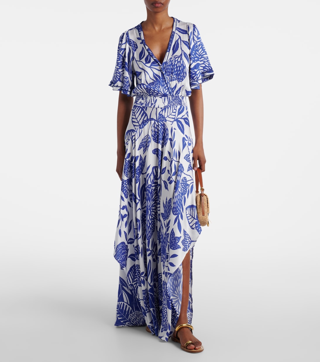 Maxikleid Mabelle aus Satin | Poupette St Barth