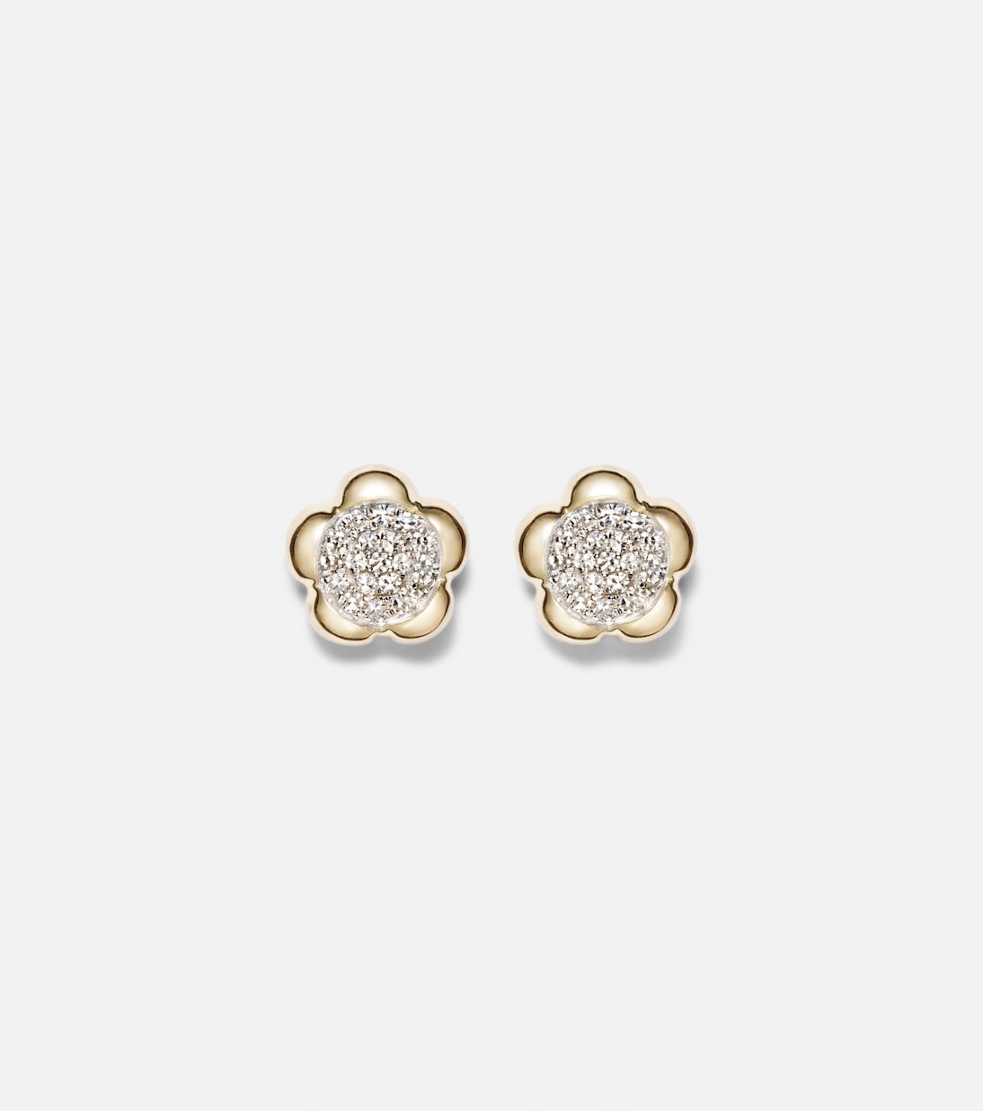 Orecchini Crosby in oro 10kt con diamanti | Stone and Strand