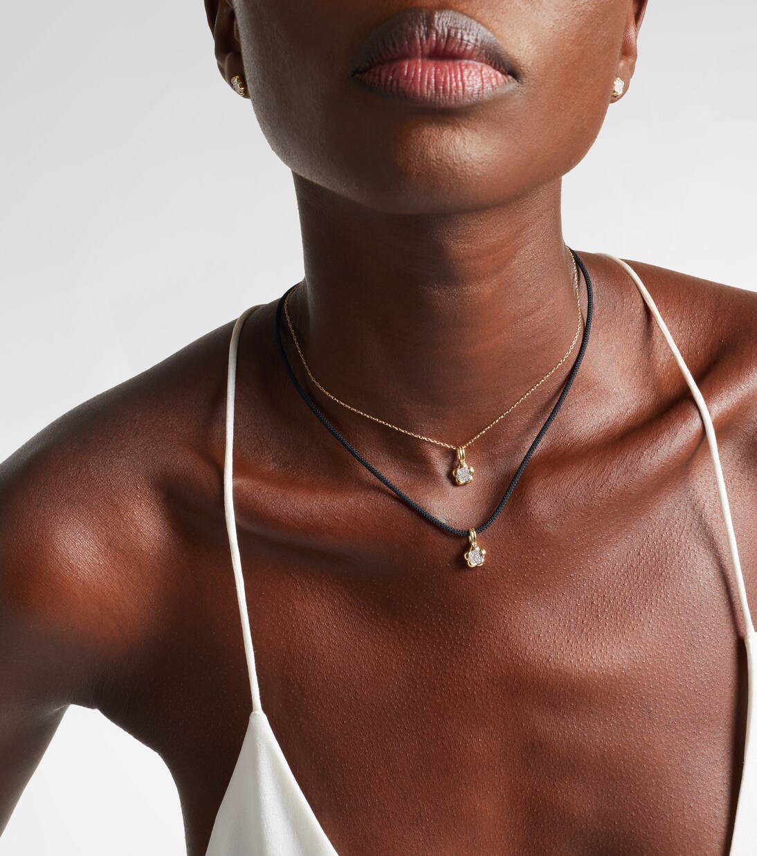 Crosby 10kt gold necklace with diamonds | Stone and Strand