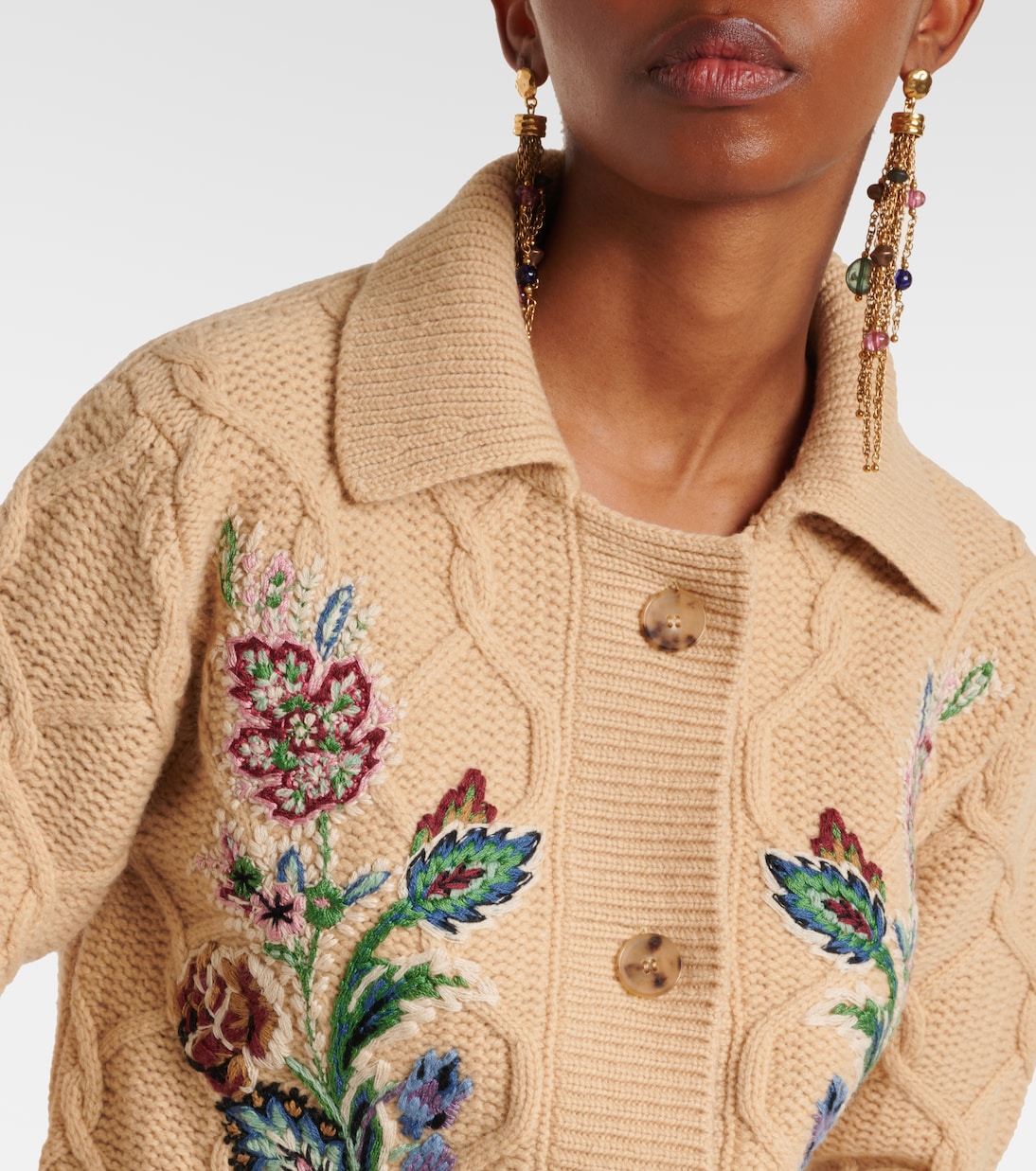Bestickter Cardigan aus Wolle und Kaschmir | Etro