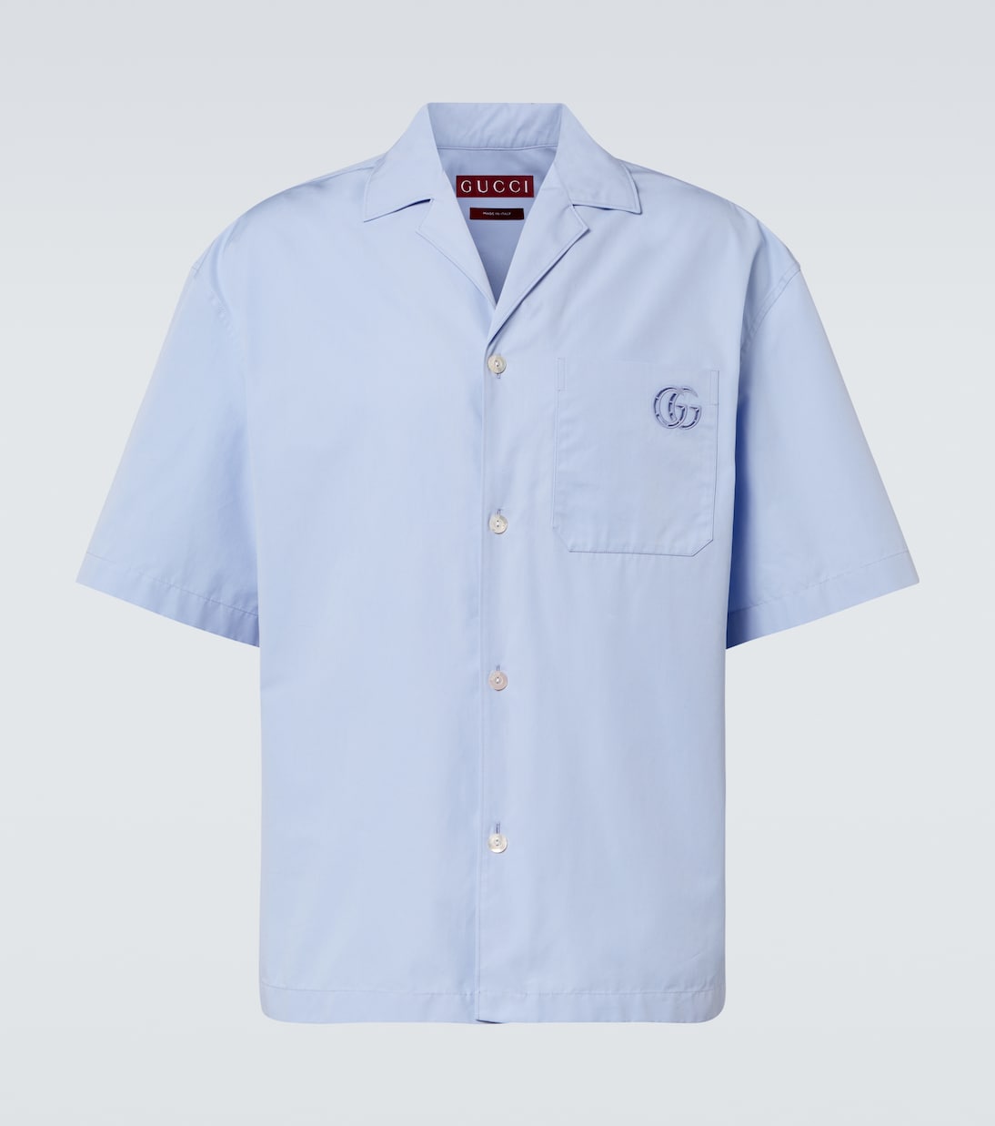 Hemd Double G aus Baumwollpopeline | Gucci