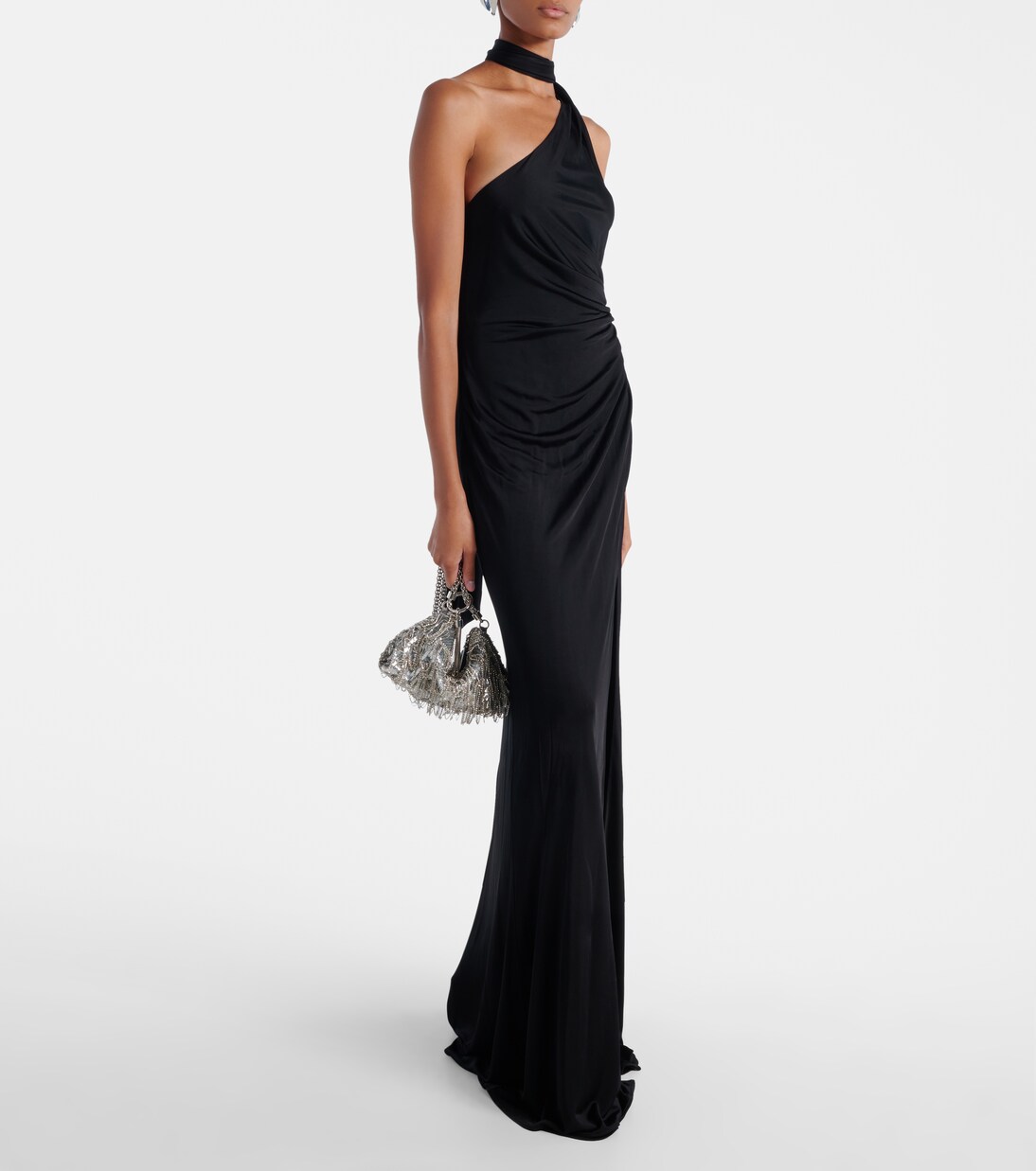 Callie Mini sequined satin clutch | Jimmy Choo