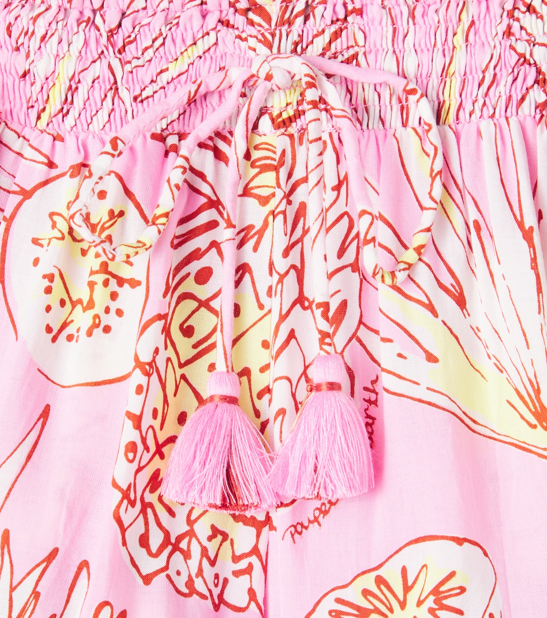 Lulu printed fringed shorts | Poupette St Barth Kids