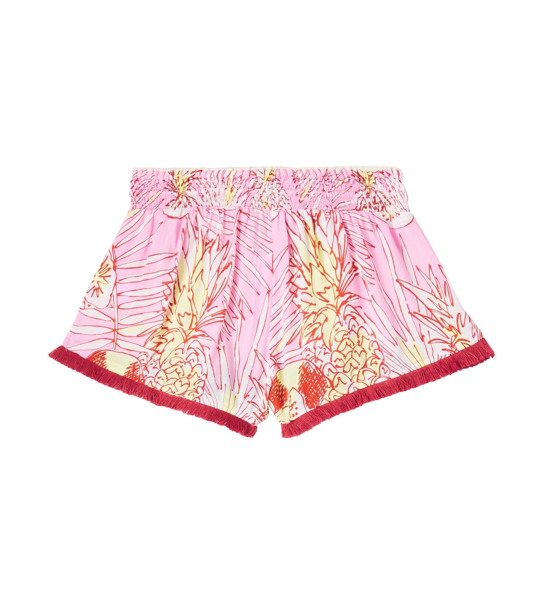 Lulu printed fringed shorts | Poupette St Barth Kids