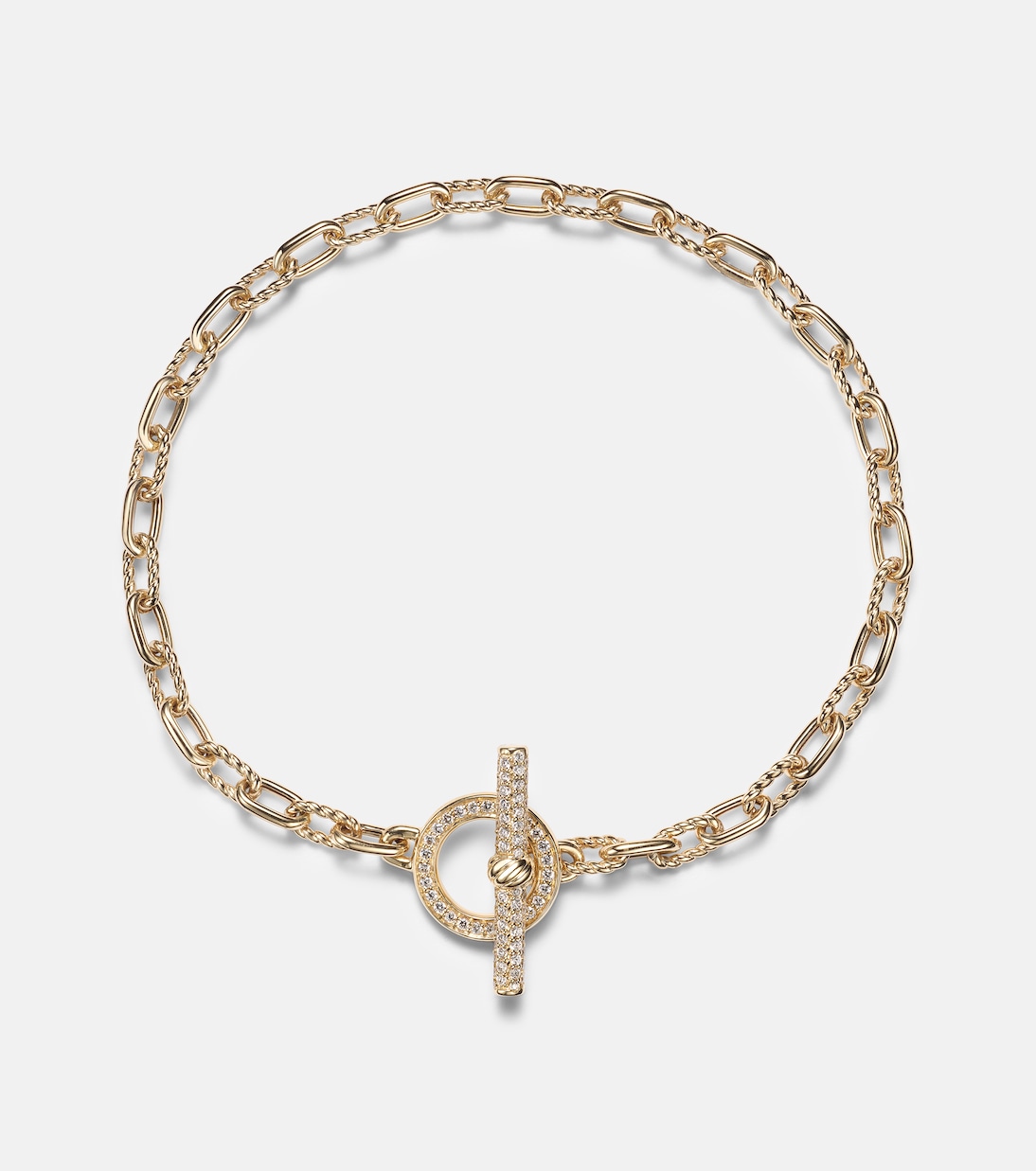 DY Madison® 18kt gold chain bracelet with diamonds | David Yurman