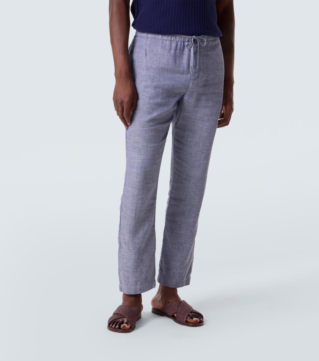 Pantalones rectos Oscar de lino y algodón | Frescobol Carioca