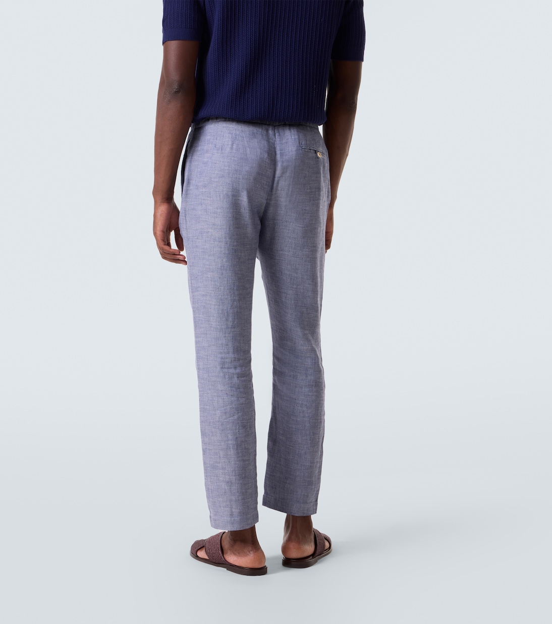 Pantalones rectos Oscar de lino y algodón | Frescobol Carioca