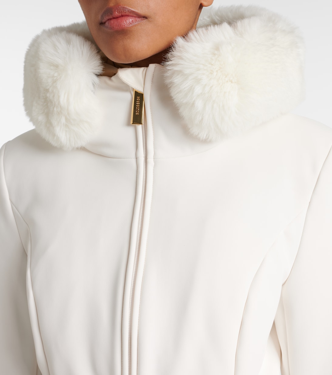 Prezioso faux fur-trimmed down ski jacket | Goldbergh