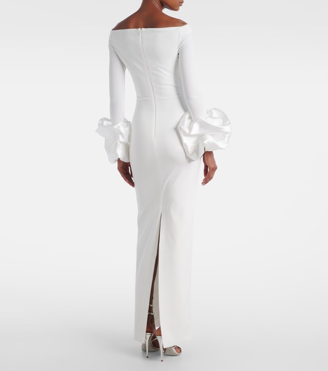 Talia off-shoulder gown  | Solace London