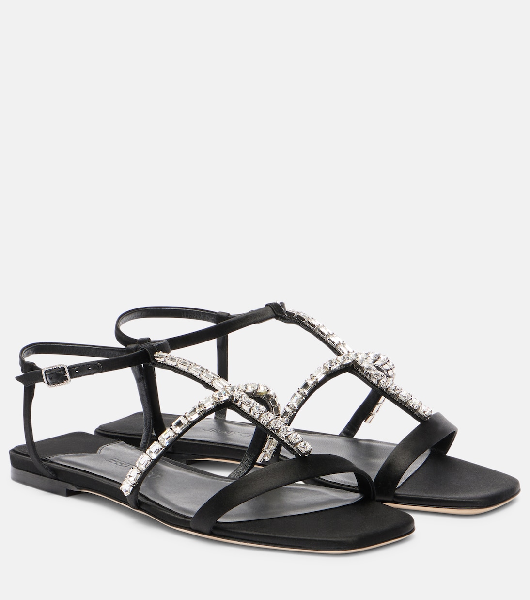 Sandales Gwyn en satin à ornements | Jimmy Choo