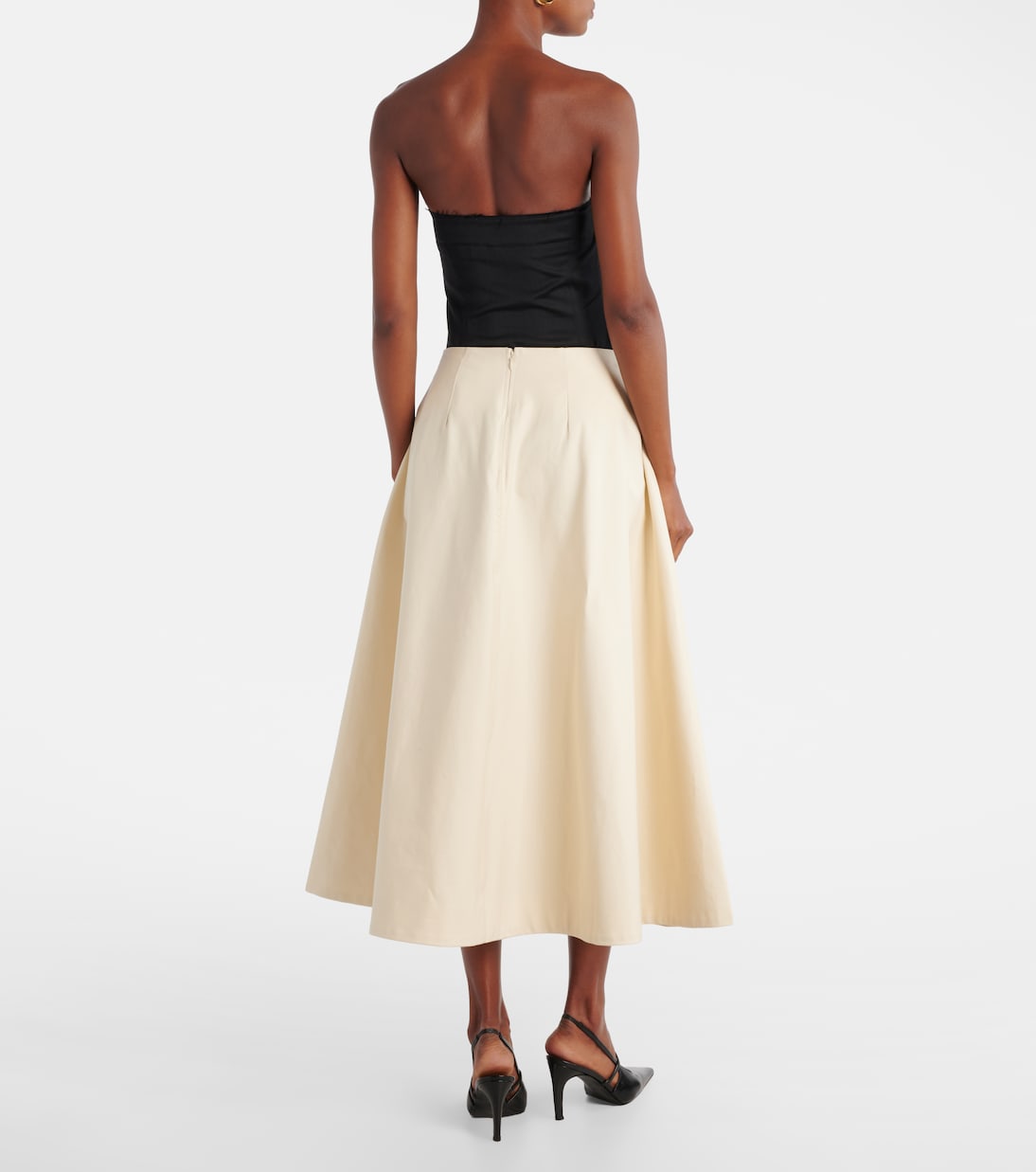 Celeste cotton midi skirt | Entire Studios