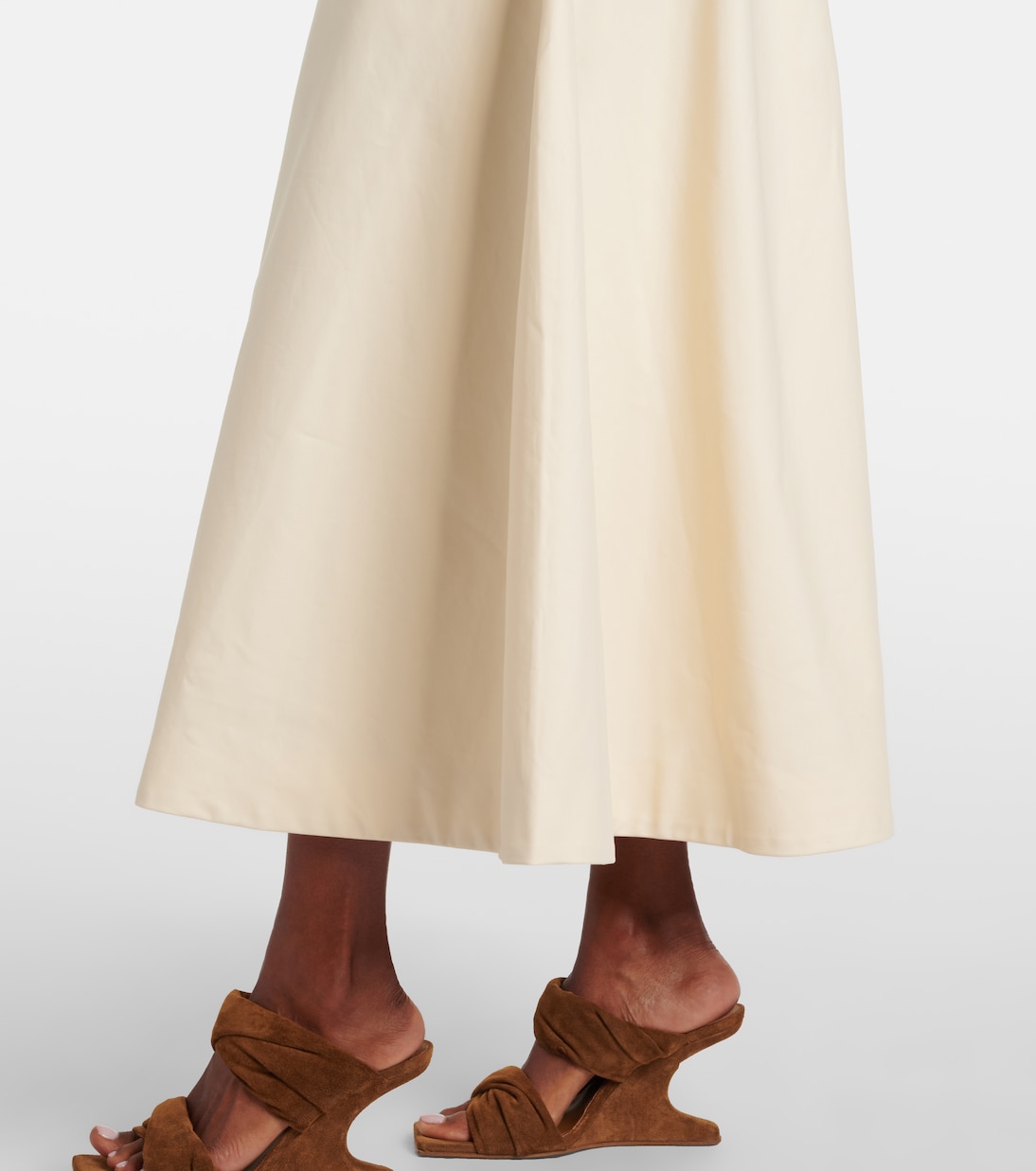 Celeste cotton midi skirt | Entire Studios