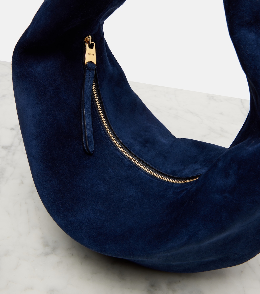 Olivia Medium suede shoulder bag | Khaite