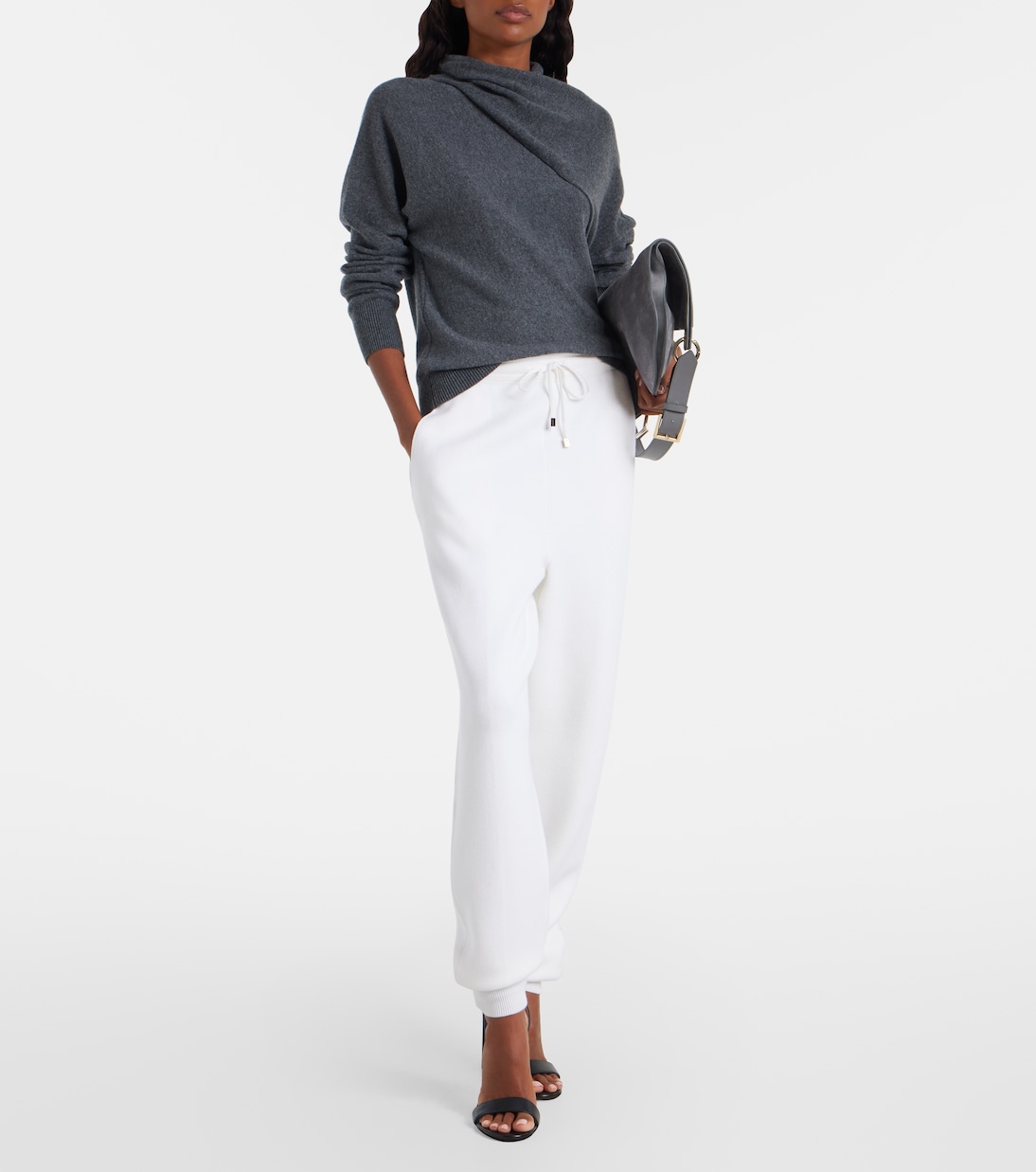 Pantalones tapered en mezcla de lana y cachemir | Tom Ford