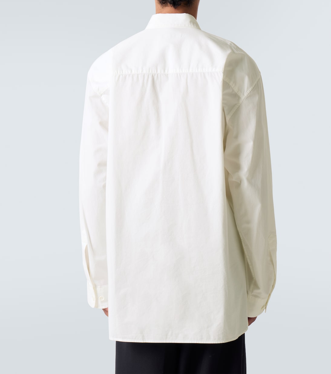 Camisa oversized de sarga de algodón  | Dries Van Noten