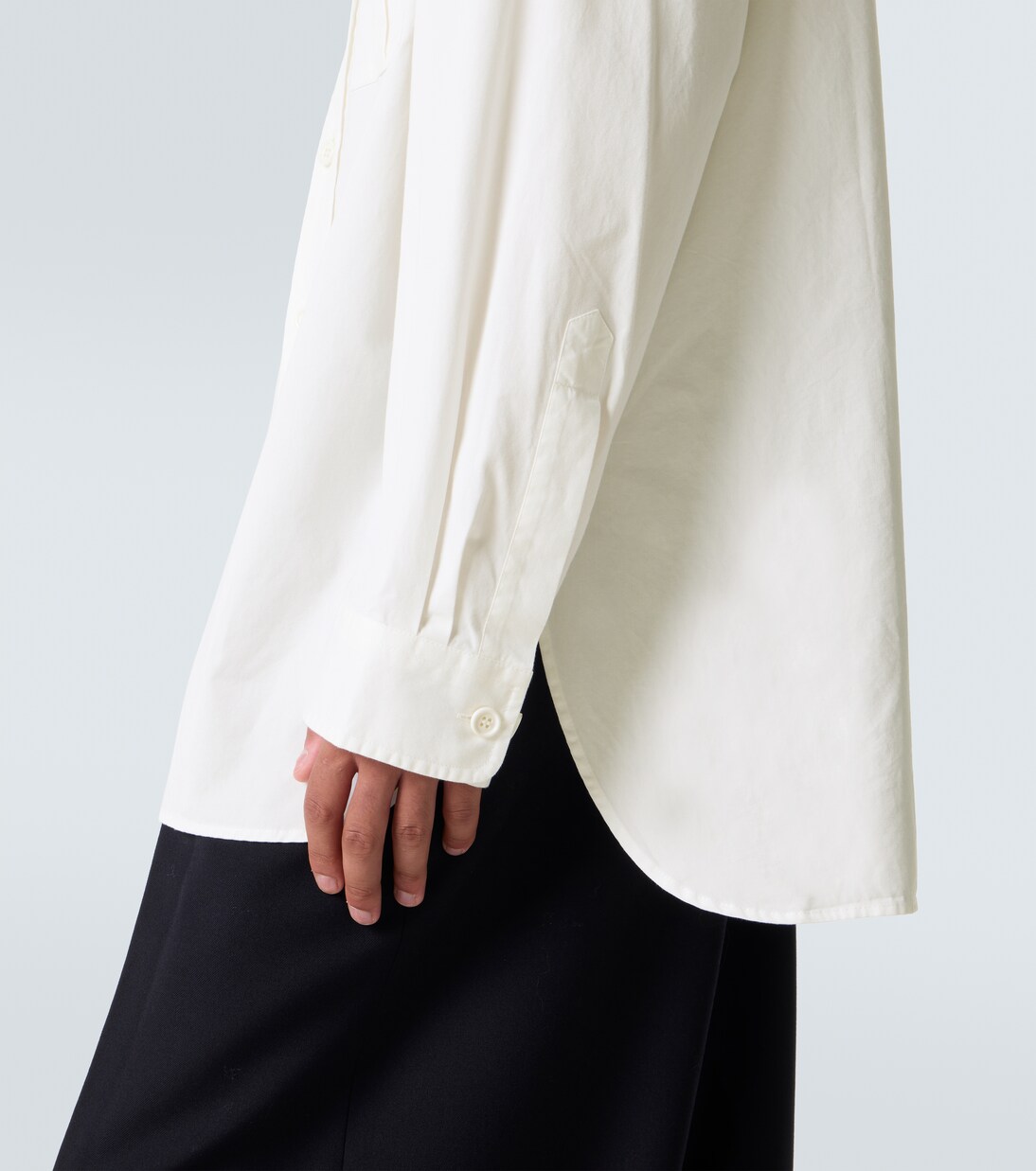 Camisa oversized de sarga de algodón  | Dries Van Noten