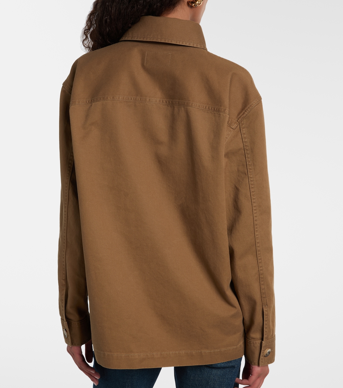 Surchemise Cassandre en coton et lin | Saint Laurent