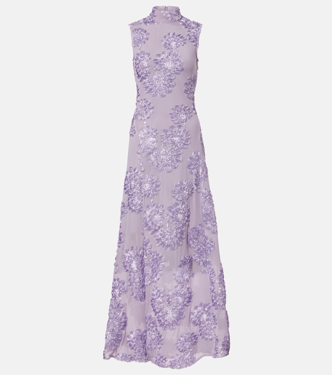 Floral embroidered mesh maxi dress | Rotate