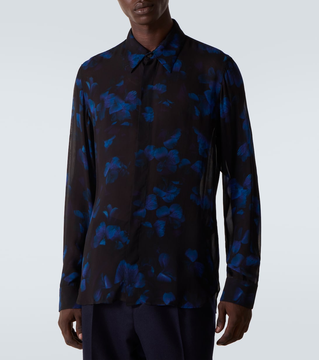 Sheer floral shirt | Dries Van Noten