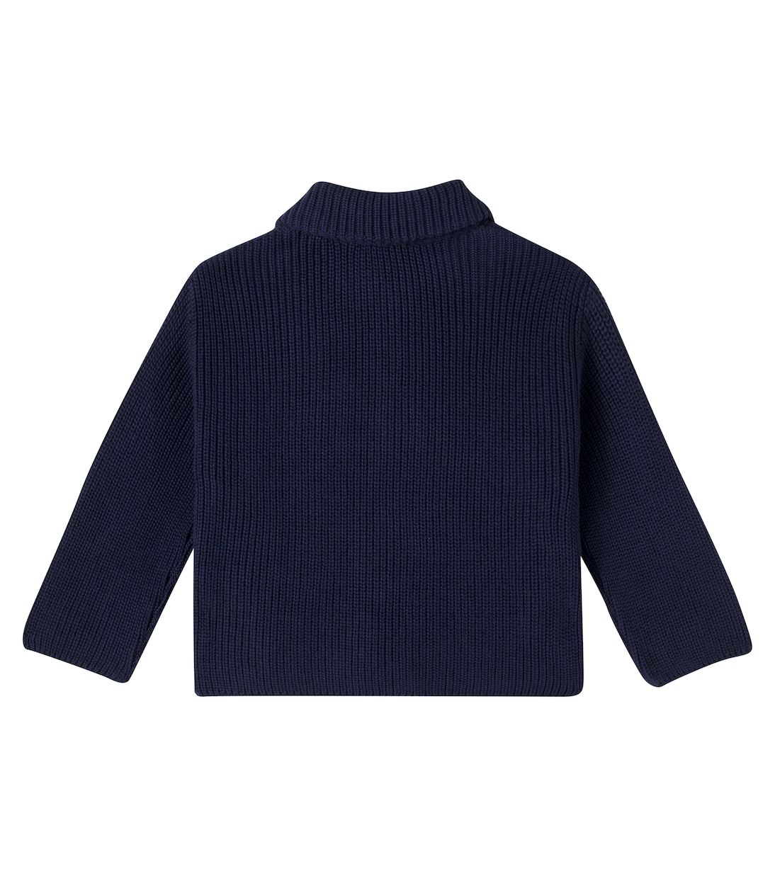 Panda cotton half-zip sweater | Mini Rodini