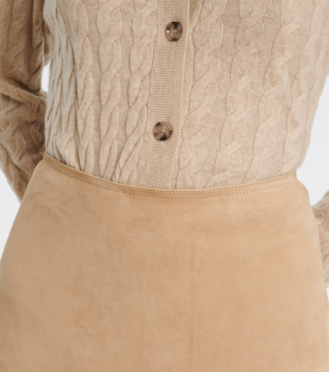 Falda midi de ante | Yves Salomon