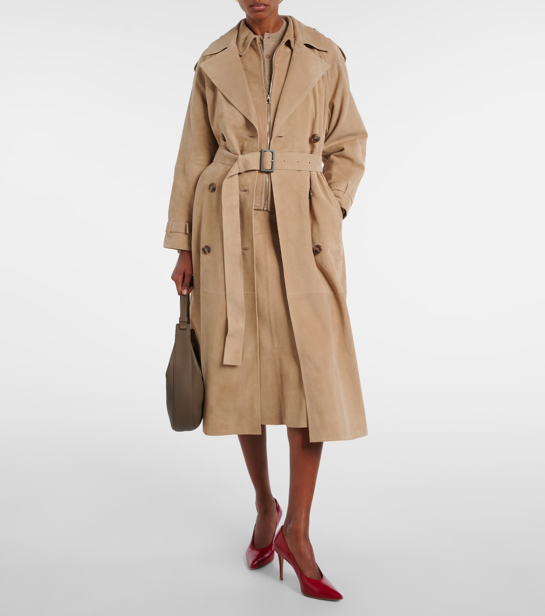 Gonna midi in suede | Yves Salomon