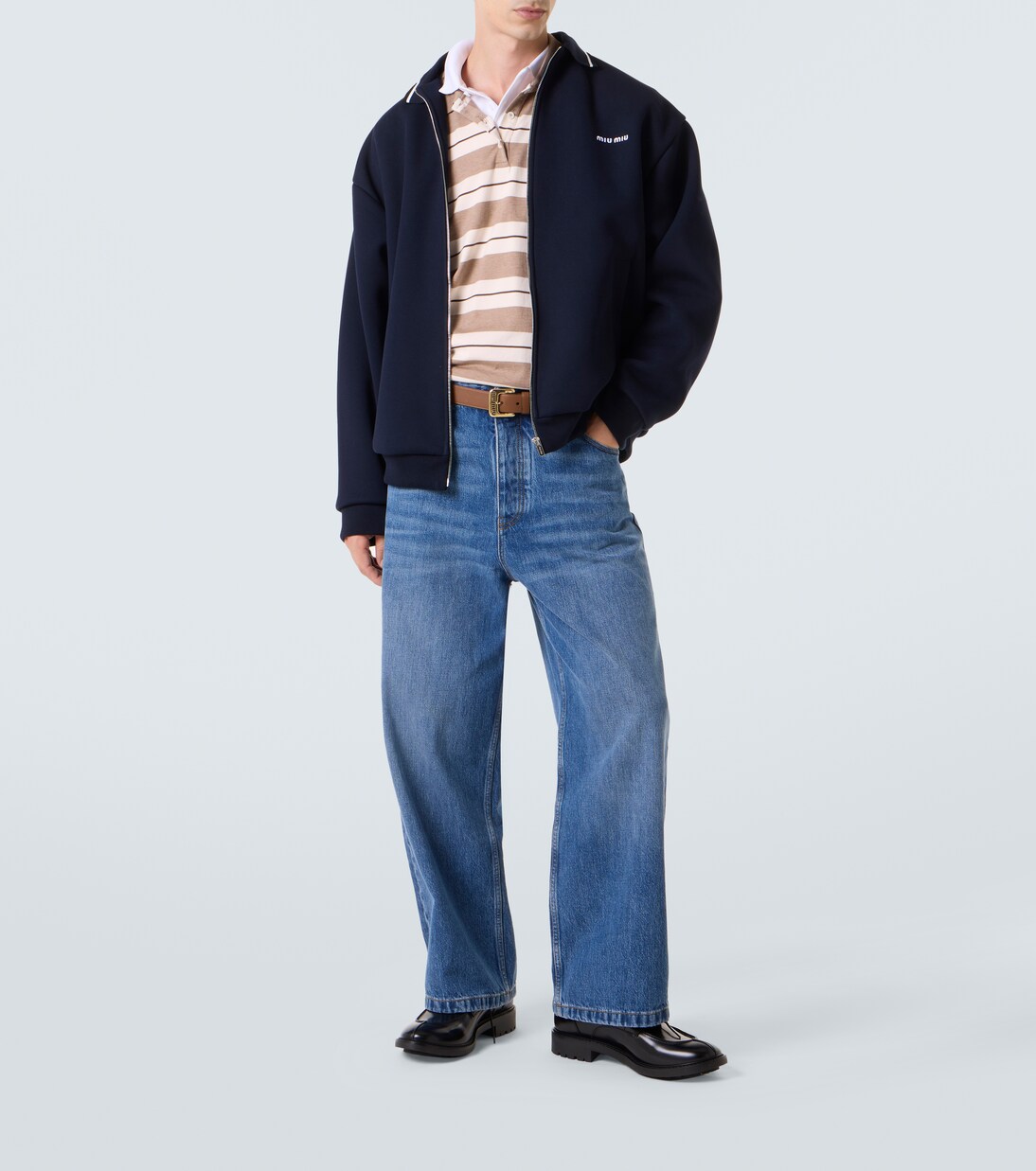 Veste en coton à logo | Miu Miu