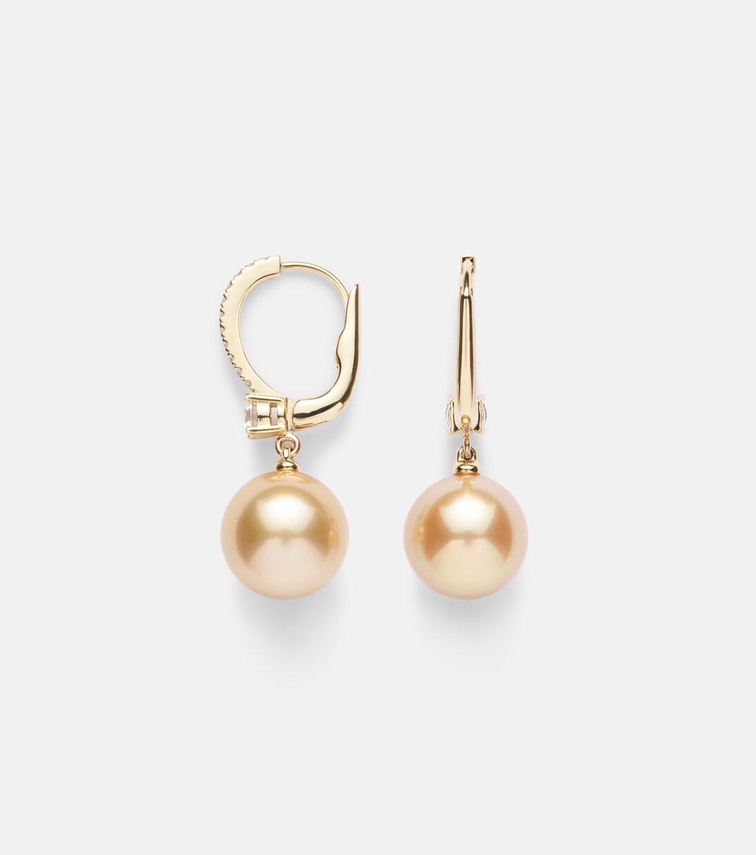 Boucles d’oreilles Classic Elegance en or 18 ct, diamants et perles | Mikimoto